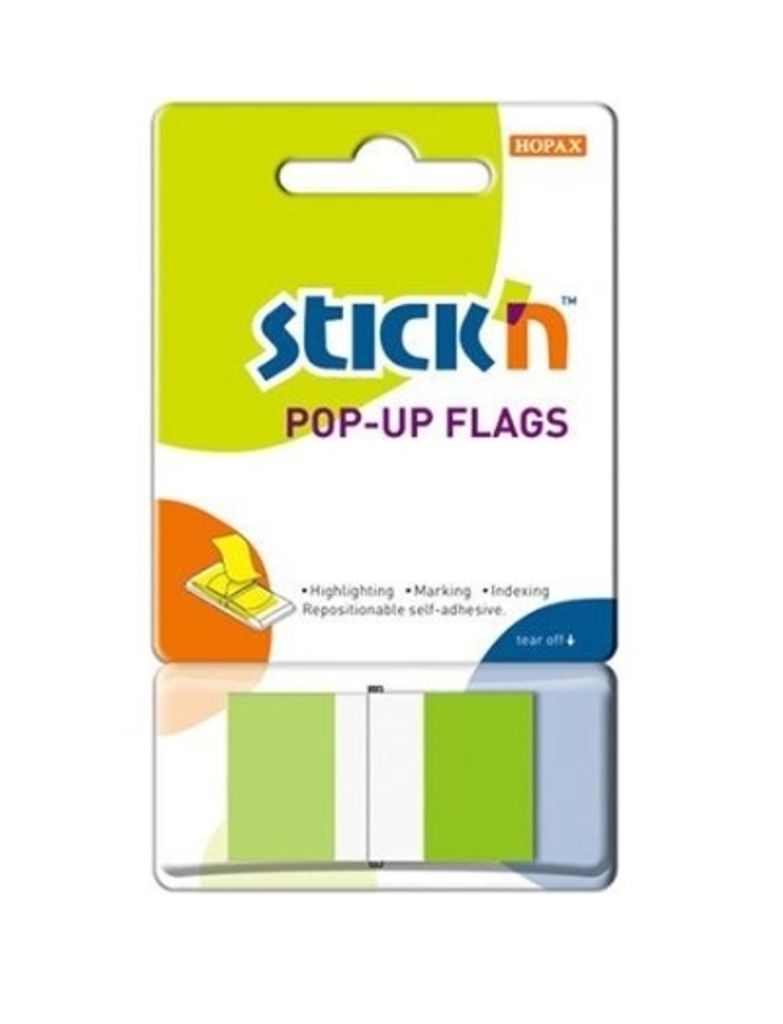 Grüne Indexkarten mit Spender - 45x12mm, 150er Packung