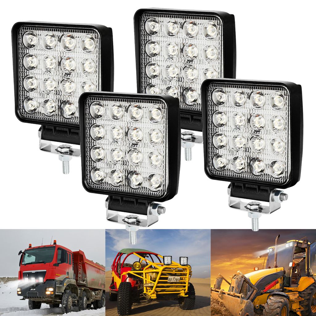VINGO LED Projecteur de travail, 4x 48W Projecteur 12V 24V Image du produit 