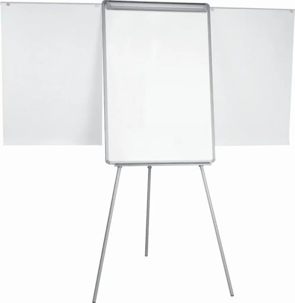 Q-Connect KF04158 Tableau de Conférence Flipchart 70x100 cm Blanc et Gris