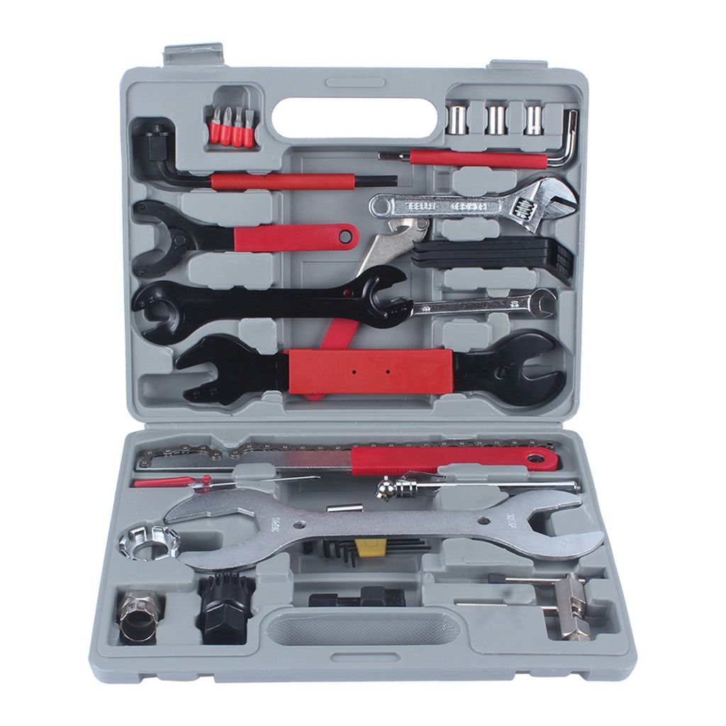 44 stücke Fahrrad Reparatur Multi Tools Kit Set Mountainbike Zyklus Punktion Reifen Pumpe