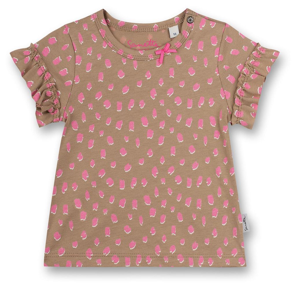 Sanetta Kidswear Mädchen T-Shirt beige Dots 68