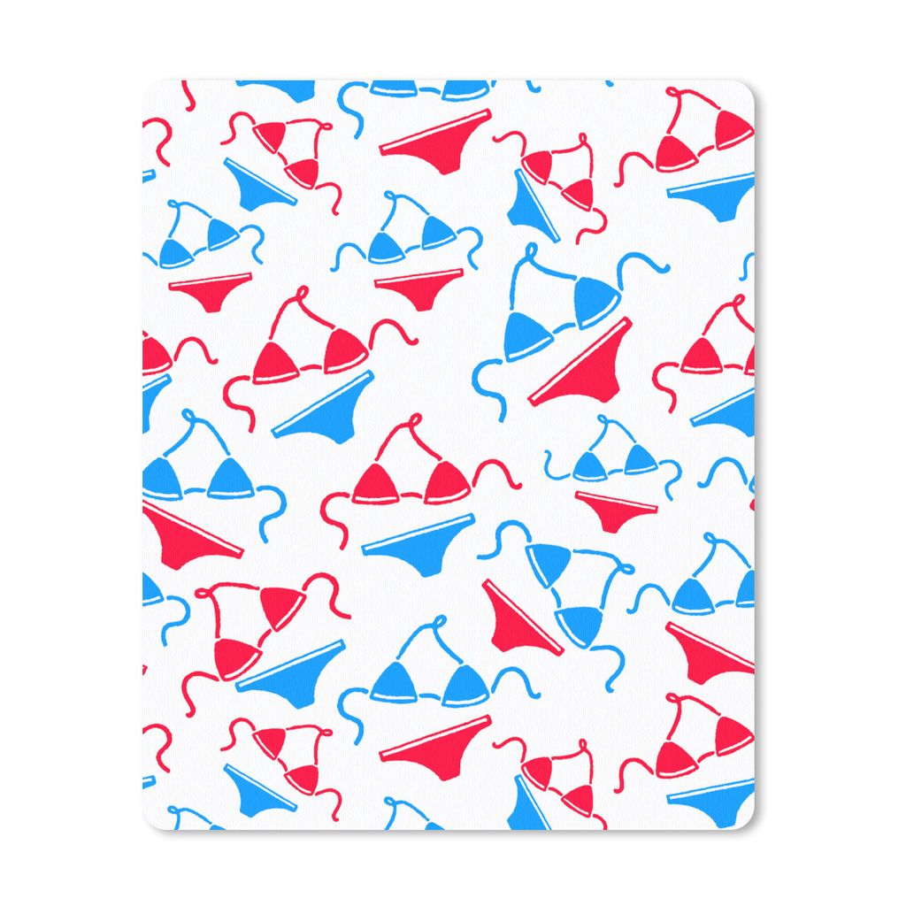 MuchoWow Mauspad Mousepad Bikini - Strand - Schnittmuster 30x40 cm - Mousepads - Maus Mat - Pad - Mausunterlage - Mausmatten