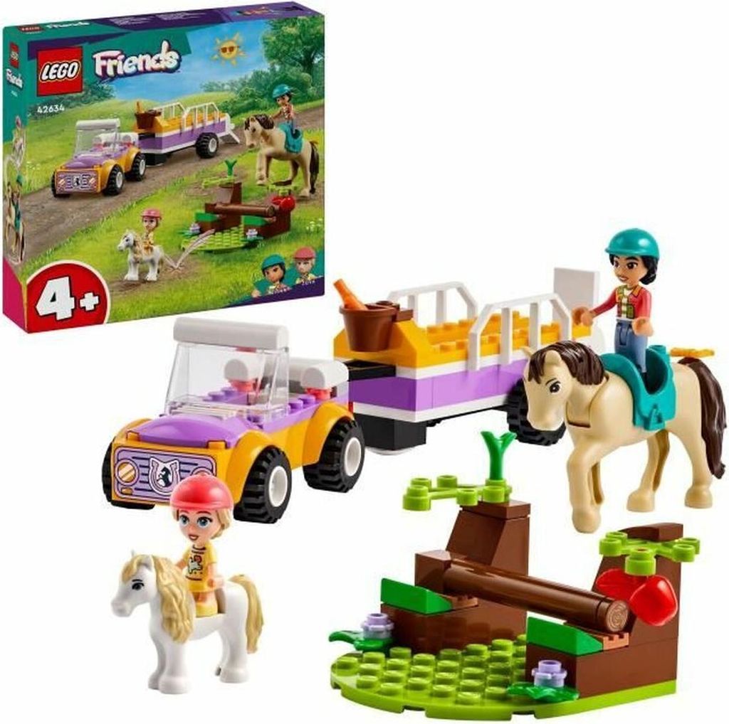 Konstruktionsspiel Lego 42634 Horse & Pony Trailer Bunt 105 Stücke