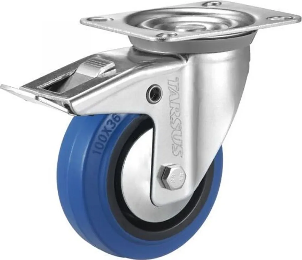 Ruota Industriale 100 mm Blu Tarsus REM | Girevole Alta Qualità