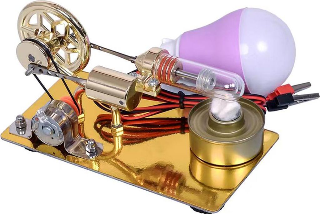 SEAFRONT Hot Air Stirling Motor Motor with Alloy Base Image du produit 