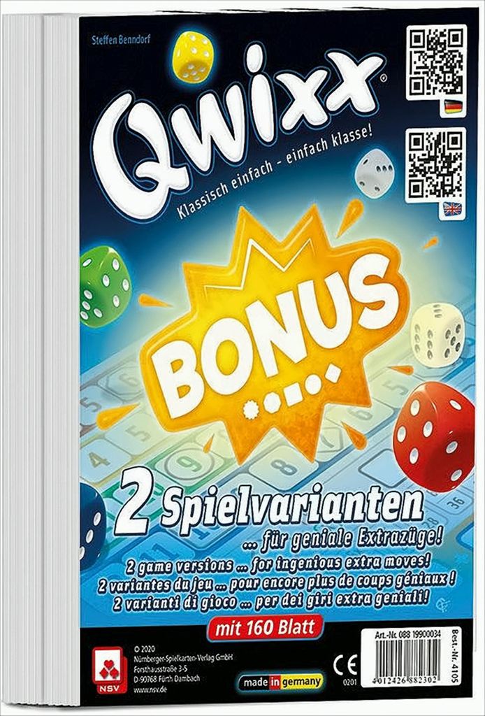QWIXX - BONUS - INTERNATIONAL - Zusatzblöcke (2er) Produktbild 