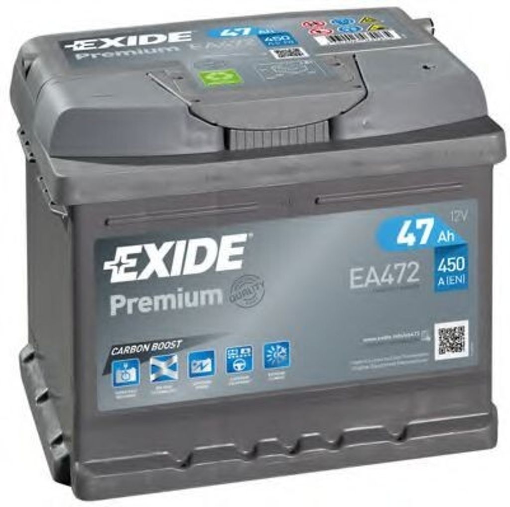 Batteria per auto Exide EA472 Premium 12V 47Ah 450A Immagine del prodotto 