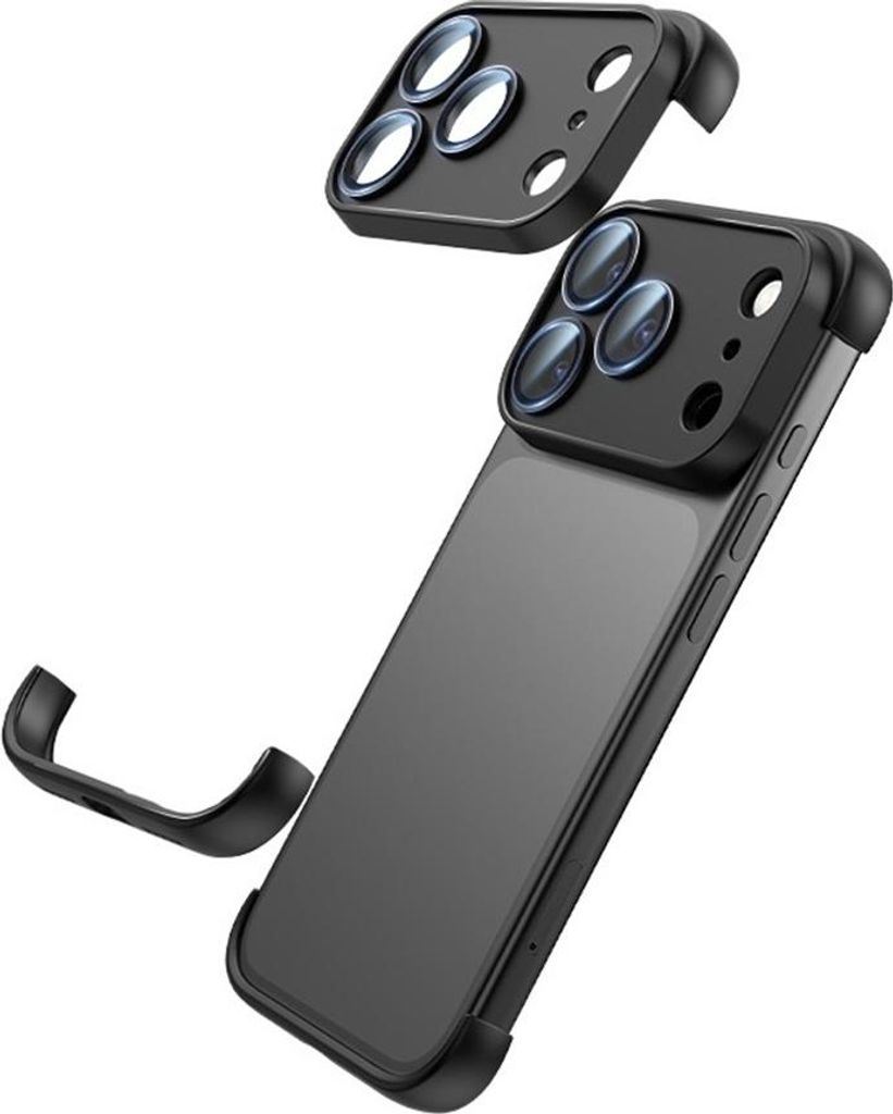 INF Schwarze, randlose TPU-Handyhülle für iPhone 17 Air – Stoßfest & Linsenschutz