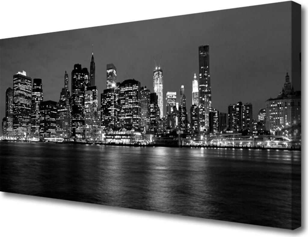 Tulup Leinwand-Bilder 100x50 Wandbild Canvas Kunstdruck Stadt Gebäude