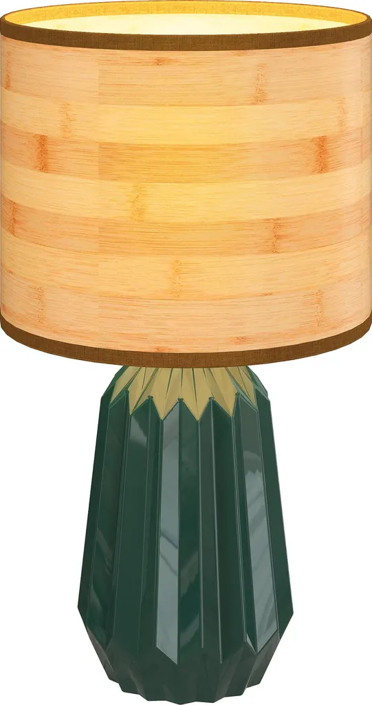 Lampe de table avec abat-jour rétro en lin et pied en céramique 40W AC