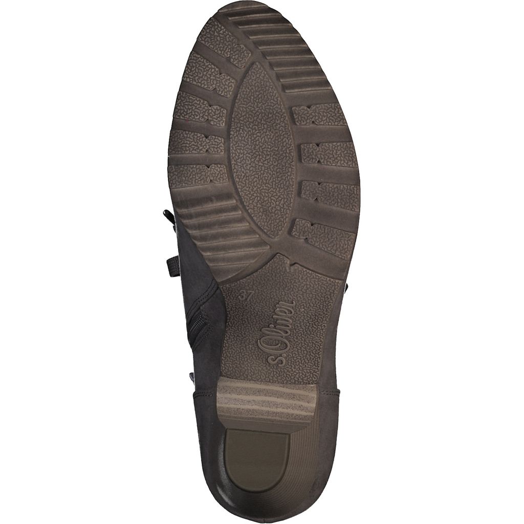 s.Oliver Damen Stiefelette Schnürboot gepolstert Blockabsatz 5-25100-41, Größe:39 EU, Farbe:Grau