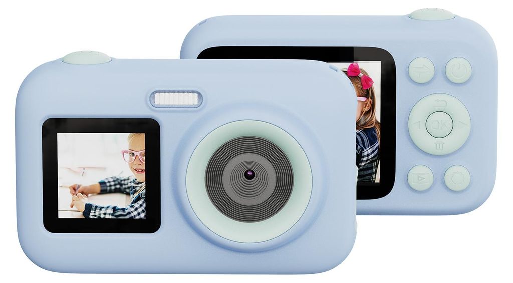 SJCAM 1080P Digitalkamera Kinderkamera 12MP HD Kinder Digitalvideokamera Kinder Selfie-Kamera fuer Jungen und Maedchen 2,4-Zoll-LCD-Bildschirm Dopp...