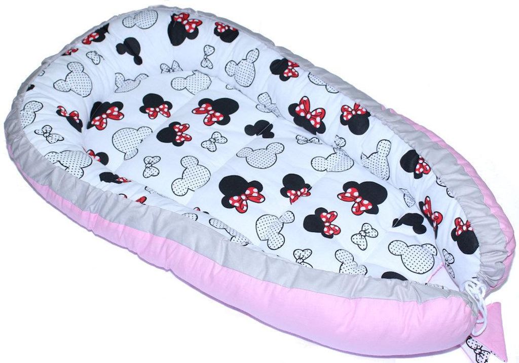 Bettnestchen Baby Nestchen Kokon Kuschelnest Baumwolle - Produktbild 