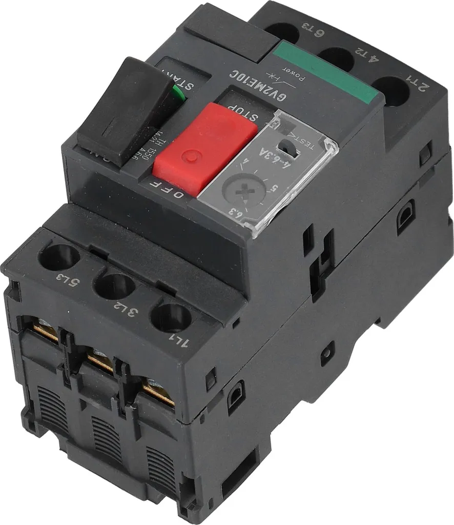 Disjoncteur moteur réglable 4-6,3 A avec commande rotative robuste - 9