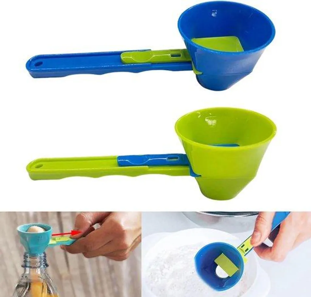 Set de 2 mini gadgets de cuisine pour ingrédients liquides et secs