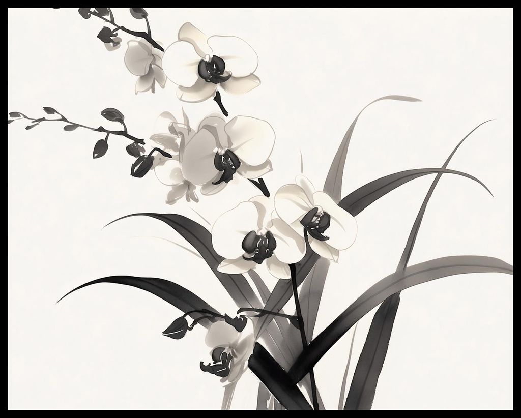 Plakat 76x60,5cm Orchidee