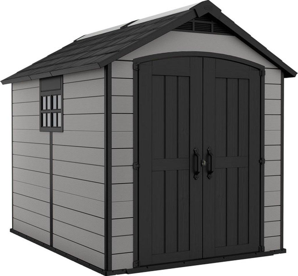 KETER Premier Gartenhaus 759 252 x 228 x 287 cm Grau/Anthrazit 255143