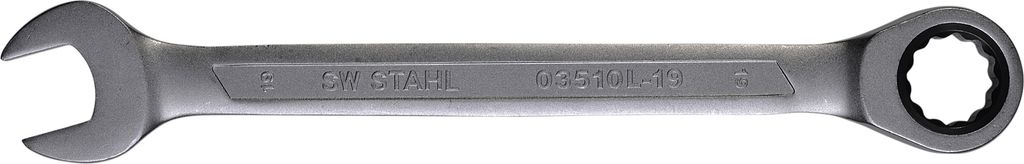 SW-Stahl 03510L-19 Gabelringratschenschlüssel, 19 mm