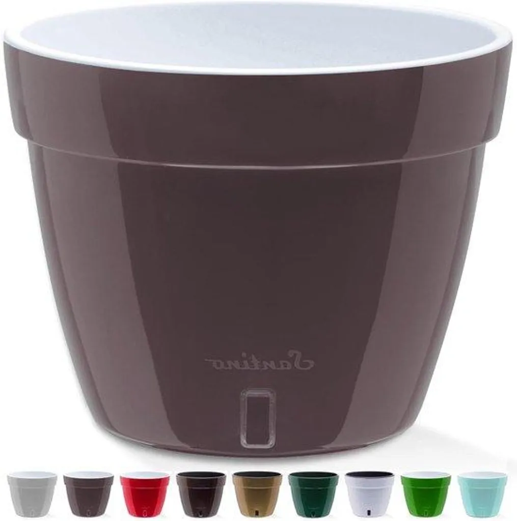 Pot de fleurs avec indicateur de niveau d'eau ASTI 20cm - Design moderne