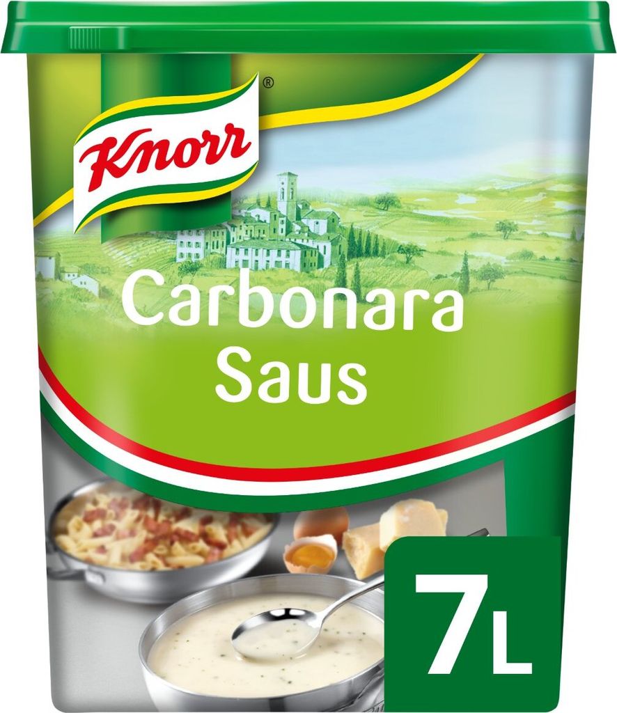 Knorr Collezione Italiana Carbonara Saucenpulver Ergiebigkeit 7L - 1,23 Kilo