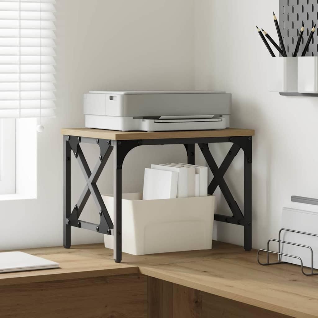 "Schlussverkauf" Druckerständer moderne-desgin - Industrielles Design - Artisan-Eiche 40x30x31 cm Holzwerkstoff C17502