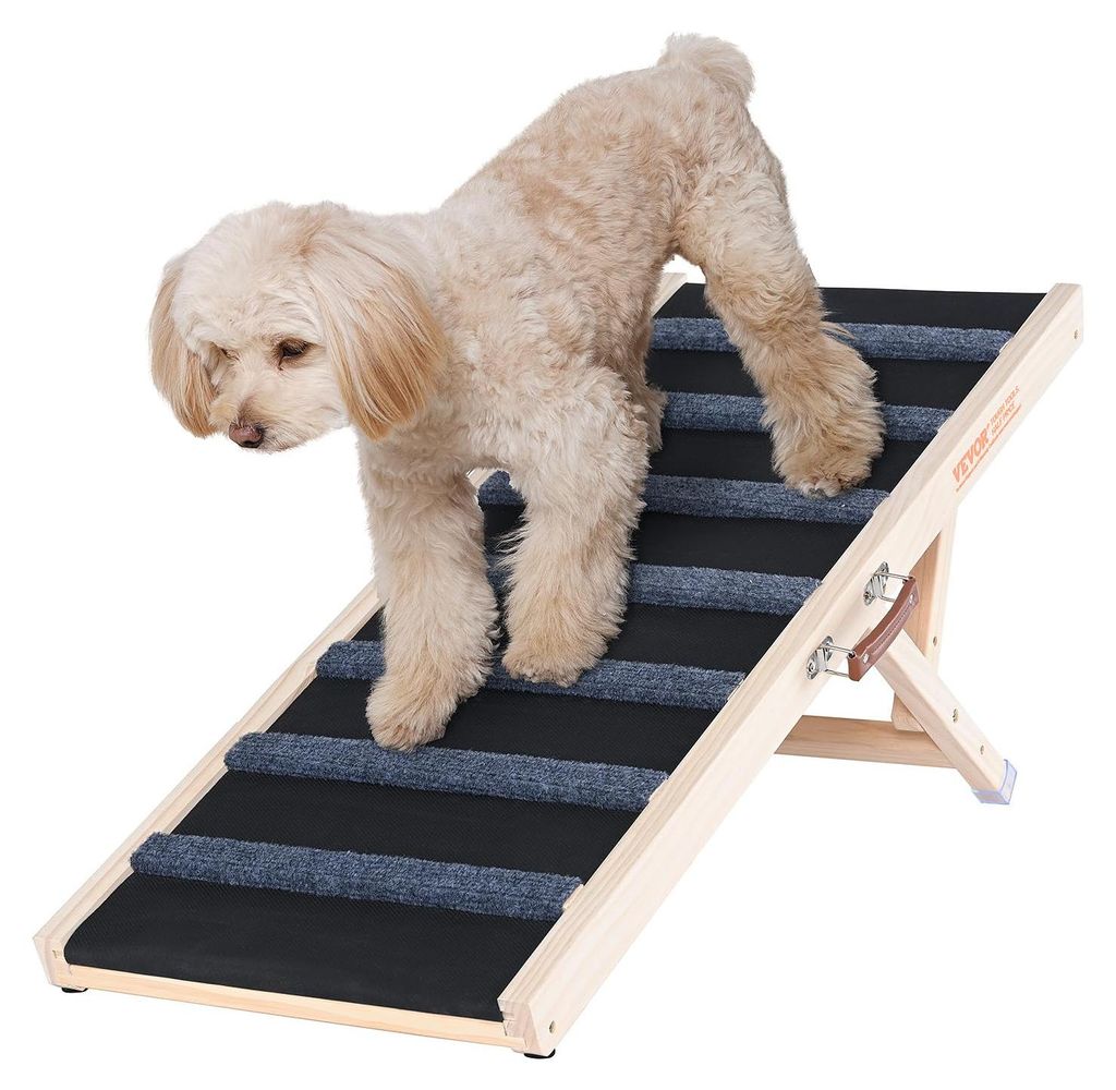 VEVOR Hunderampe 1m lang Hundetreppe mit 7 Querstangen Produktbild 