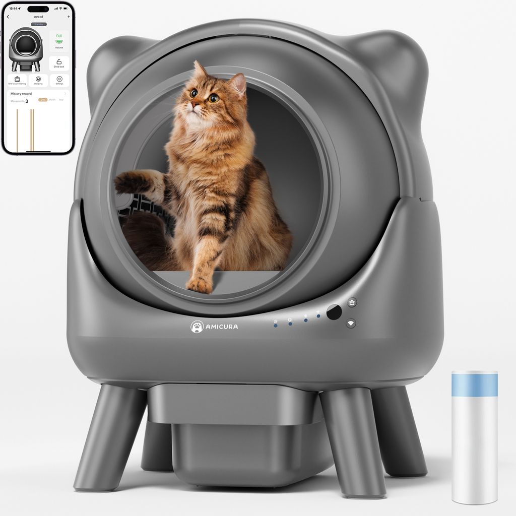Amicura X1 Katzenklo Selbstreinigend mit App-Steuerung, Produktbild 