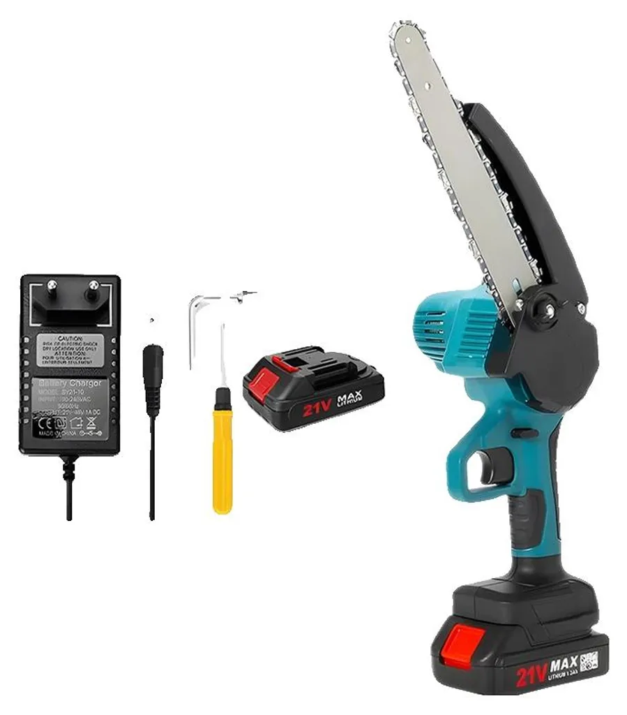 Mini-tronçonneuse sans fil 8 pouces compatible avec batterie 18V