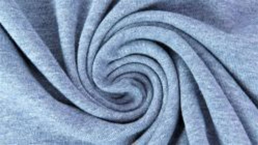 Jersey Yara Petrol Melange 220 g/m², ca. 0,5 m lang, ca. 1,5 m breit, Stoffe Meterware, Baumwolljersey