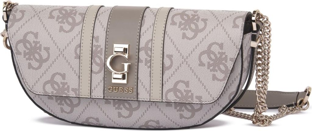Guess Damen Umhängetasche 38210DKO mit Kette, Maße: 25 cm Länge, 13 cm Höhe, 7 cm Breite