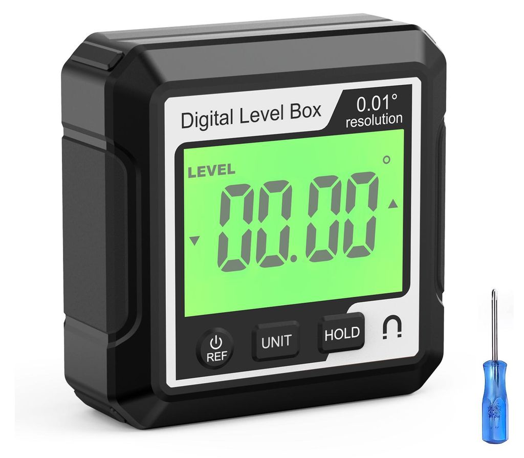 Digitálny uhlomer s magnetickou základňou a LCD displejom - Obrázok produktu 