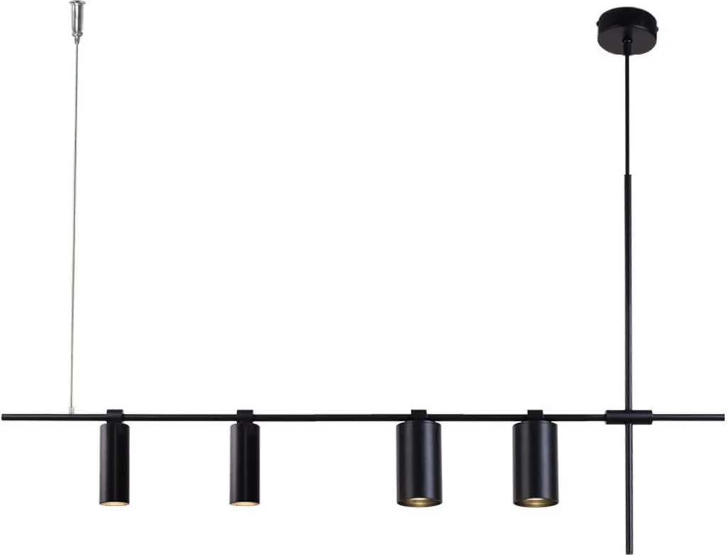 Spot NAMASU noir 4xGU10x28W Shilo en aluminium - Plafonnier 95x95x6 cm