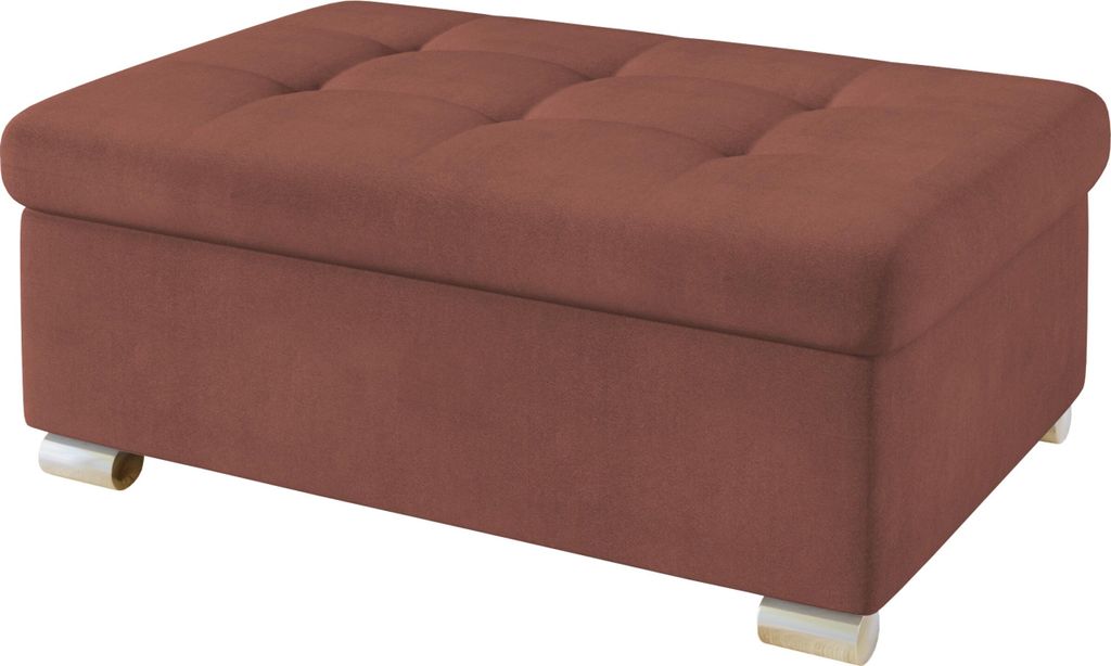 MIRJAN24 Polsterhocker Niko Groß, Stilvoll Sitzhocker vom Hersteller, Moderne Hocker (Farbe: Venus Velvet 2918)