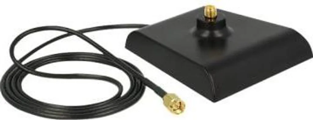 Base d'Antenne avec Aimant Puissant et Câble de 2m DeLOCK 88973 Noir