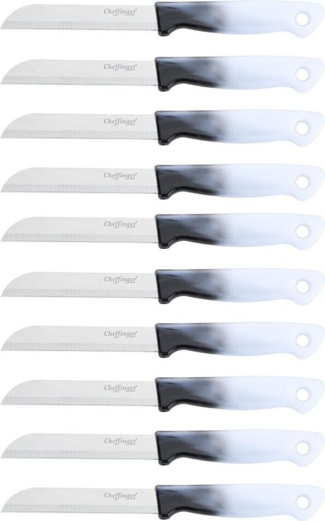 10 sztuk Nóż kuchenny 18 cm z ergonomicznym uchwytem - Zdjęcie produktu 