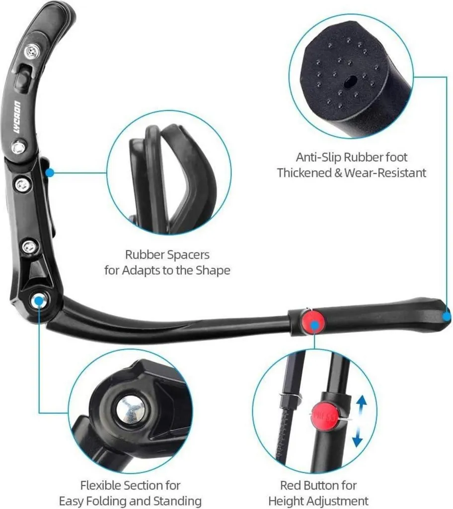 Support de vélo réglable en aluminium haute résistance CNC