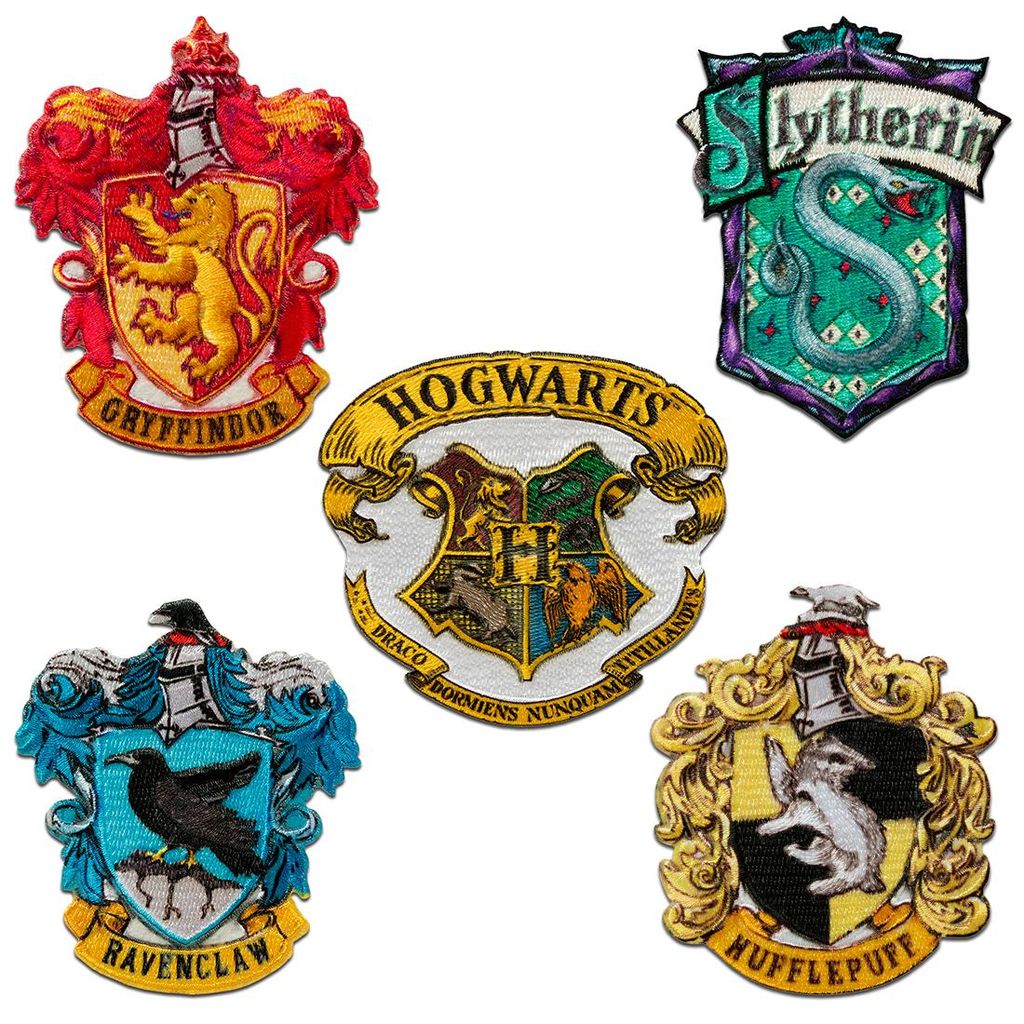 Harry Potter © Set 5 Stück Logo Gryffindor Slytherin Produktbild 