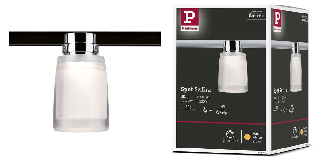 Paulmann URail LED Spot Ceiling Safira 5,2W Produktbild 