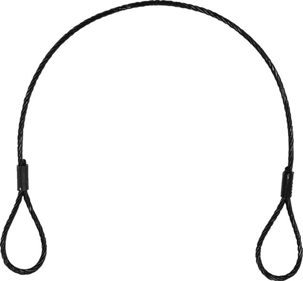 EUROLITE Stahlseil (SC) 400x3mm schwarz