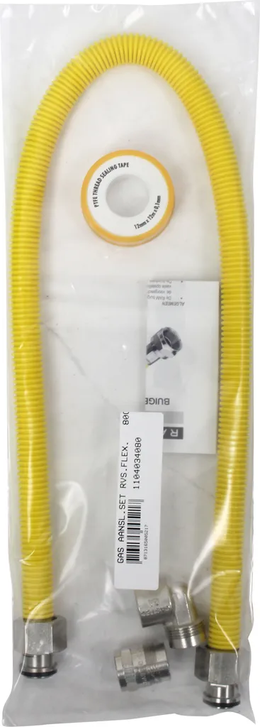 Raccord de Vidange Scanpart 80cm Jaune pour Installation Électroménager
