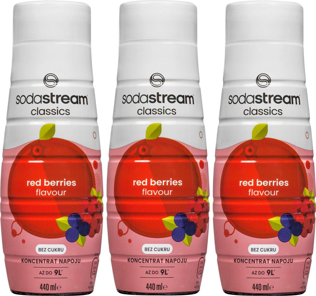 Sirop SodaStream Fruits des bois Zero 3x440ml sans sucre Image du produit 