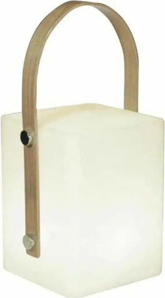 Lampe à poser en bambou et blanc 25cm Lumisky Tiky pour votre intérieur