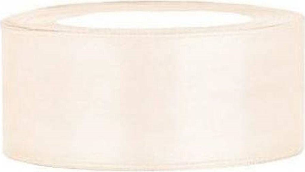 Satinband Creme breit 25m 2,5 cm x 25 m - Einheitsgröße