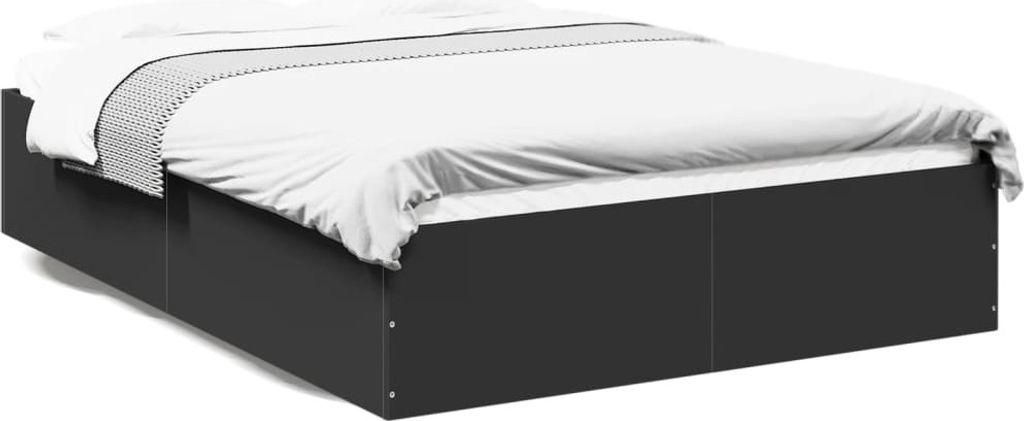 Maison Exclusive - Bettgestell Schwarz 120x190 cm Holzwerkstoff