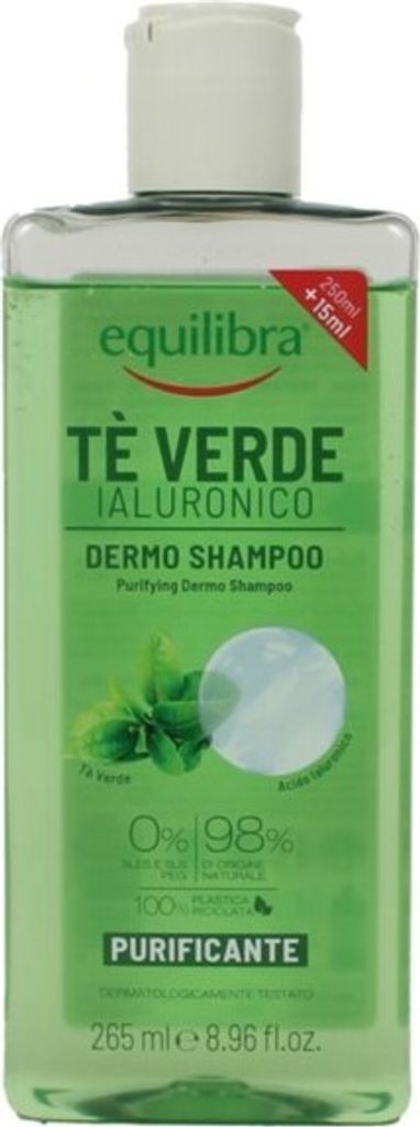 Equilibra Hair Purifying Shampoo with Green Tea and Hyaluronic Acid 265ml