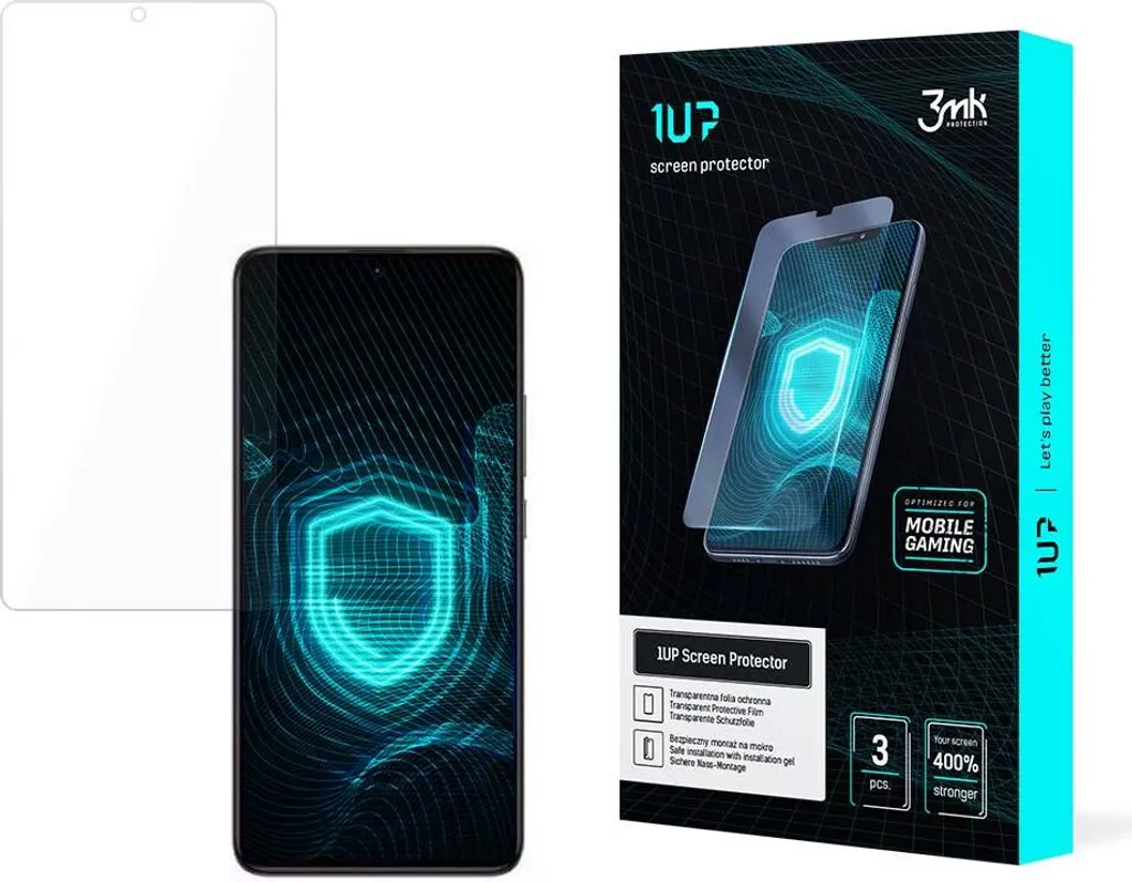 3mk protezione dello schermo 1UP per Poco F5 Pro trasparente Gaming (3 pezzi)