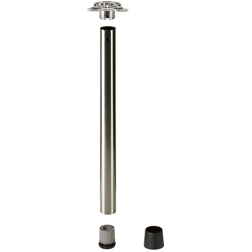Tischb.,46049,Ø60x1200mm,edelstahloptik