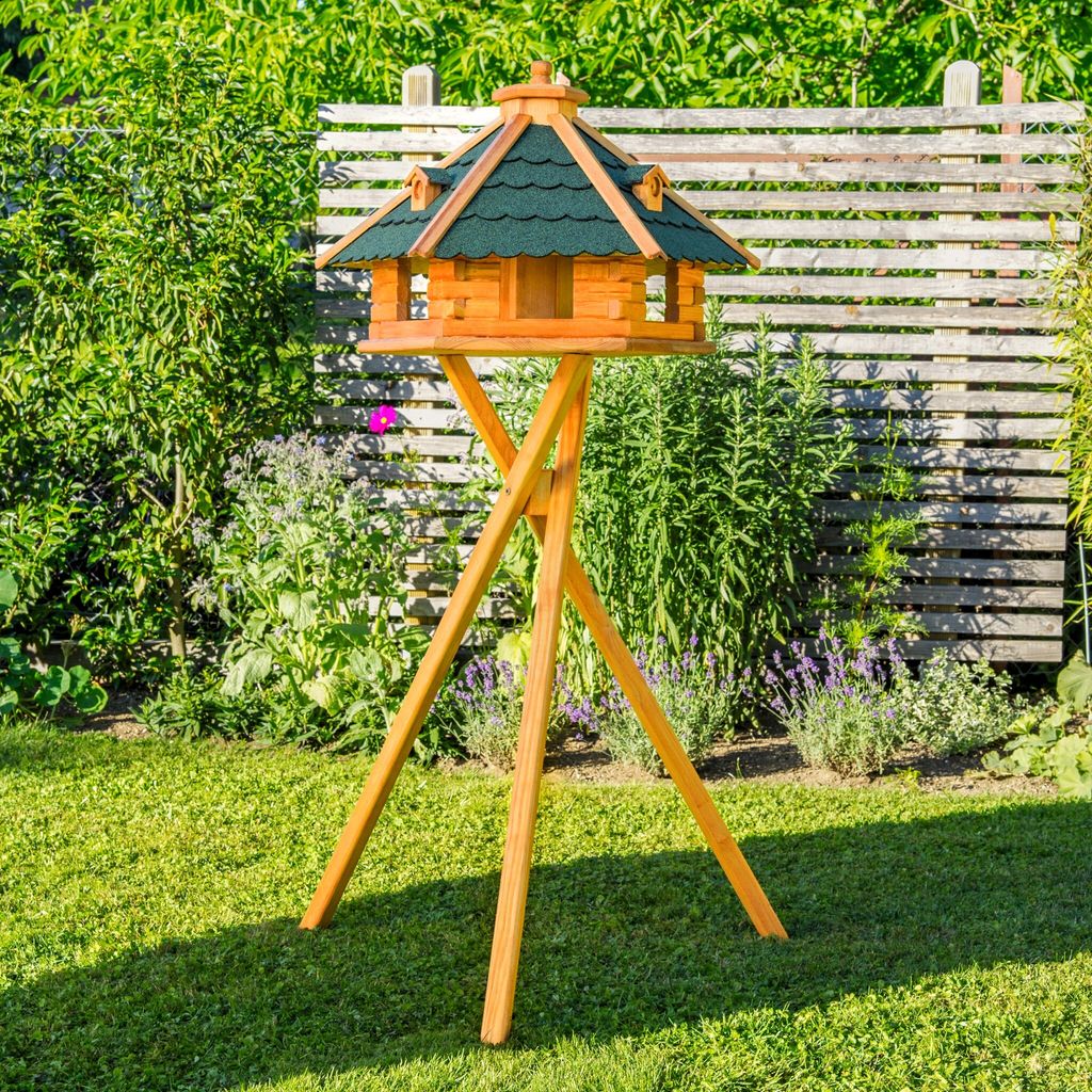 Vogelhaus XXL V 18 mit Solarbeleuchtung und Ständer