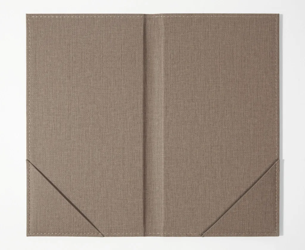 Porte-factures Sigel en polyuréthane beige élégant pour encaissement
