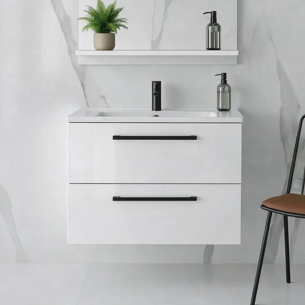 Waschtisch mit Unterschrank ONE mit Waschbecken 2 große Produktbild 